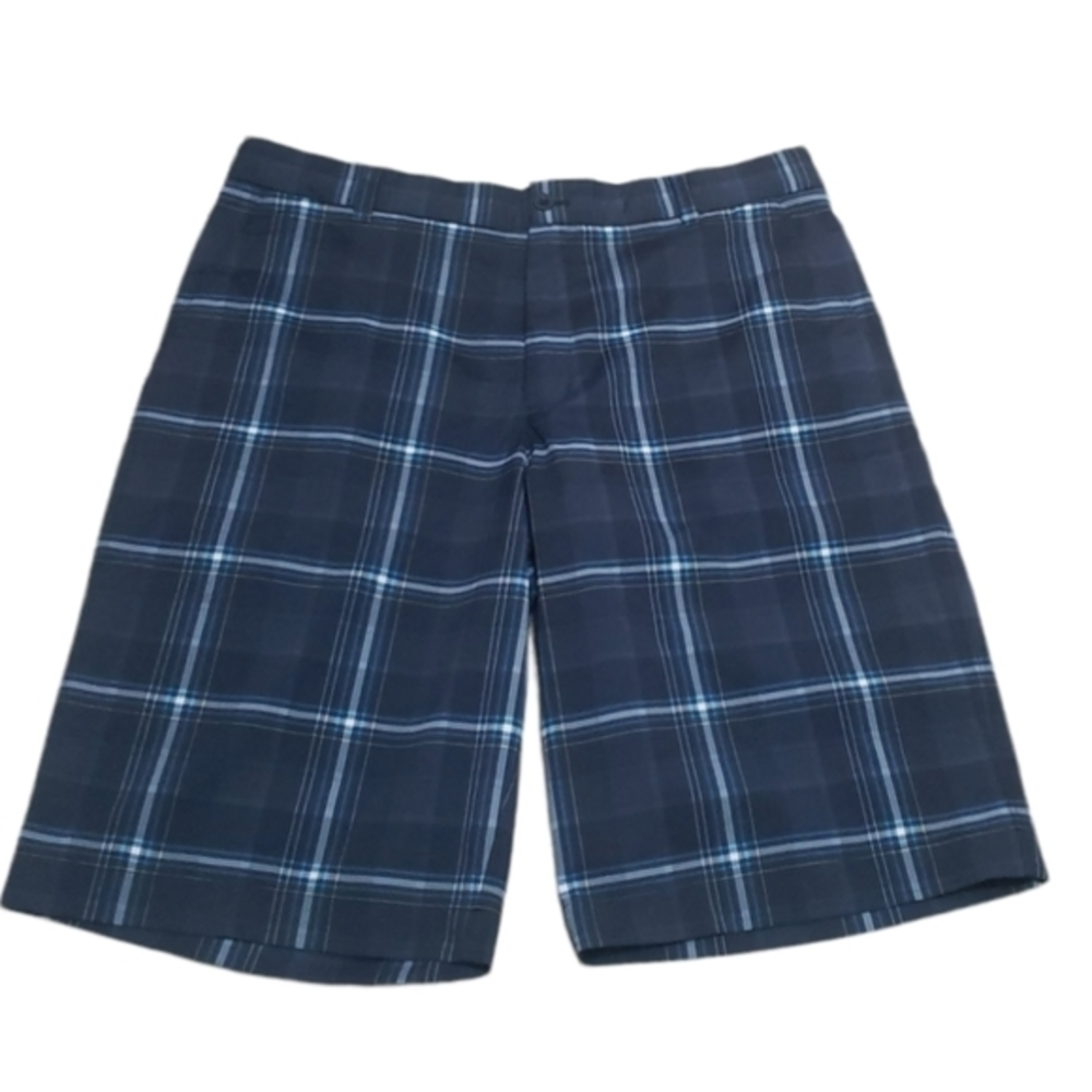 Nike Golf Dri-Fit Men's Plaid Flat Front Shorts Size 34